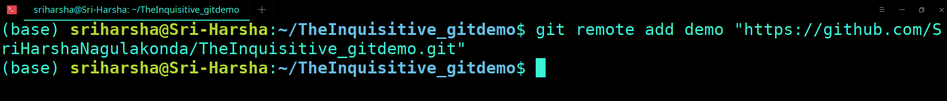 GIT REMOTE ORIGIN BY COLLOBORATOR 1